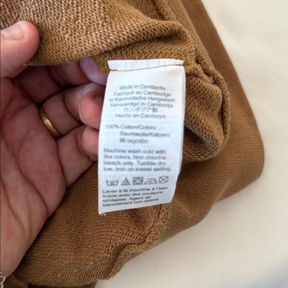 J. Crew Men's Brown Zip-Up Hoodie